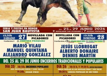 Navas de San Juan anuncia una feria taurina 2026 con novilladas, encierros y festejos populares